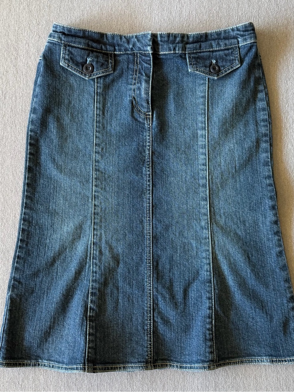 New York & Company Denim A-Line Skirt